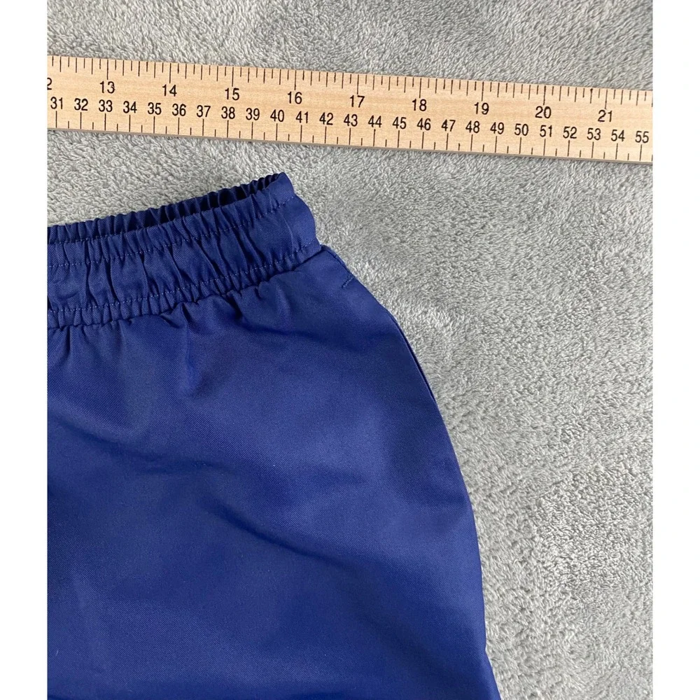 BCG Mens Navy Blue Athletic Gym Shorts Large Elastic Drawstring Waist Solid